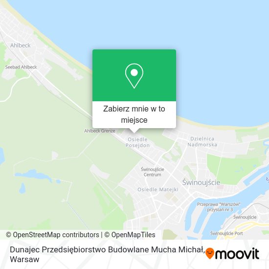 Mapa Dunajec Przedsiębiorstwo Budowlane Mucha Michał