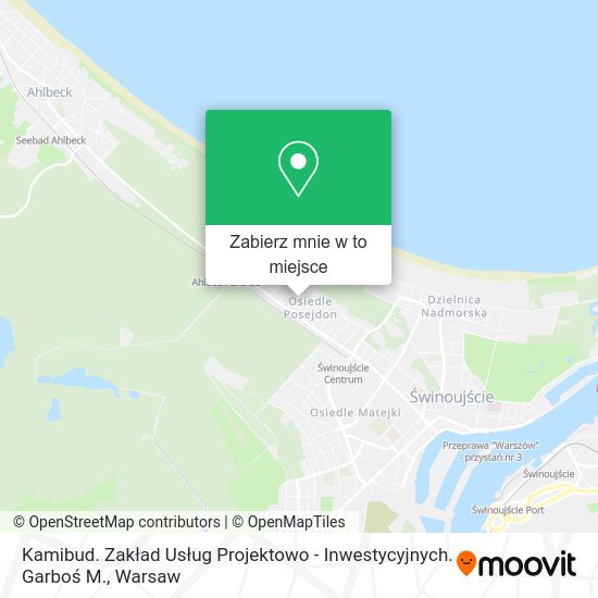 Mapa Kamibud. Zakład Usług Projektowo - Inwestycyjnych. Garboś M.