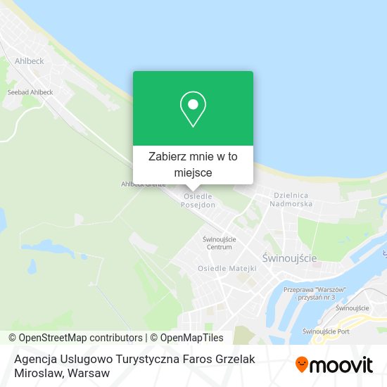 Mapa Agencja Uslugowo Turystyczna Faros Grzelak Miroslaw