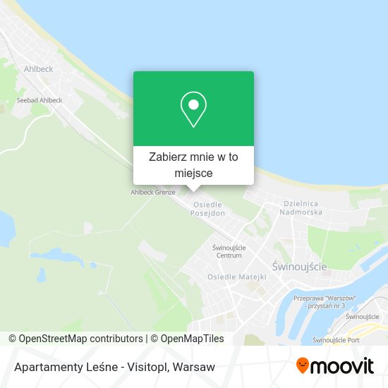 Mapa Apartamenty Leśne - Visitopl