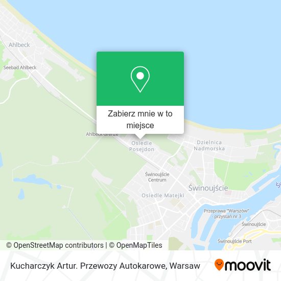 Mapa Kucharczyk Artur. Przewozy Autokarowe