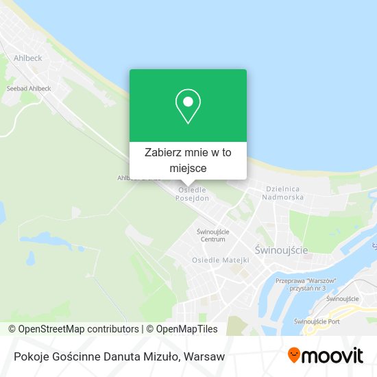 Mapa Pokoje Gościnne Danuta Mizuło