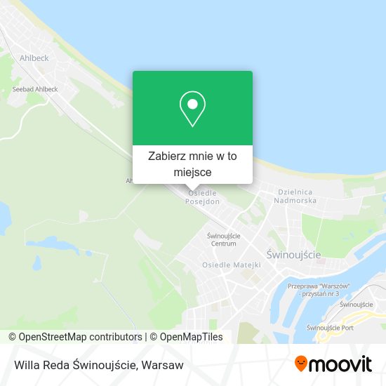 Mapa Willa Reda Świnoujście