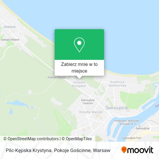 Mapa Pilc-Kępska Krystyna. Pokoje Gościnne