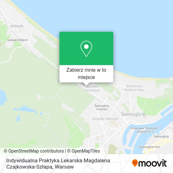 Mapa Indywidualna Praktyka Lekarska Magdalena Czajkowska-Szłapa