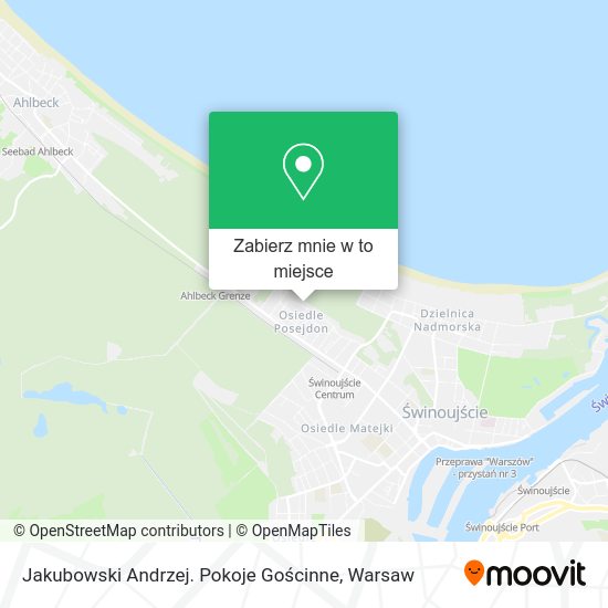 Mapa Jakubowski Andrzej. Pokoje Gościnne