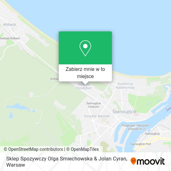 Mapa Sklep Spozywczy Olga Smiechowska & Jolan Cyran