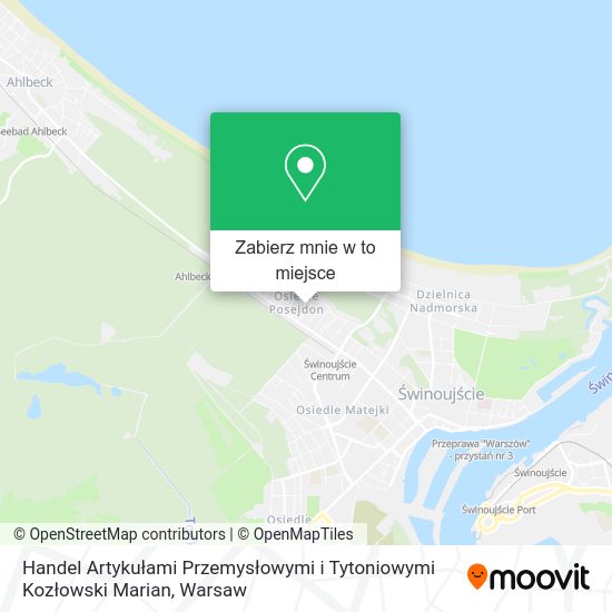 Mapa Handel Artykułami Przemysłowymi i Tytoniowymi Kozłowski Marian