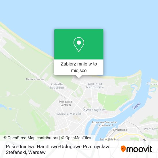 Mapa Pośrednictwo Handlowo-Usługowe Przemysław Stefański