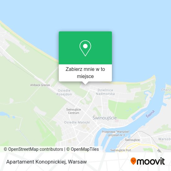 Mapa Apartament Konopnickiej