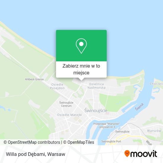 Mapa Willa pod Dębami