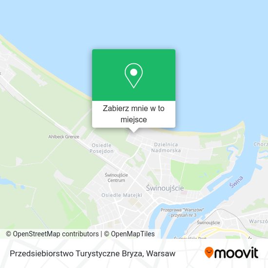 Mapa Przedsiebiorstwo Turystyczne Bryza