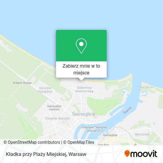 Mapa Kładka przy Plaży Miejskiej