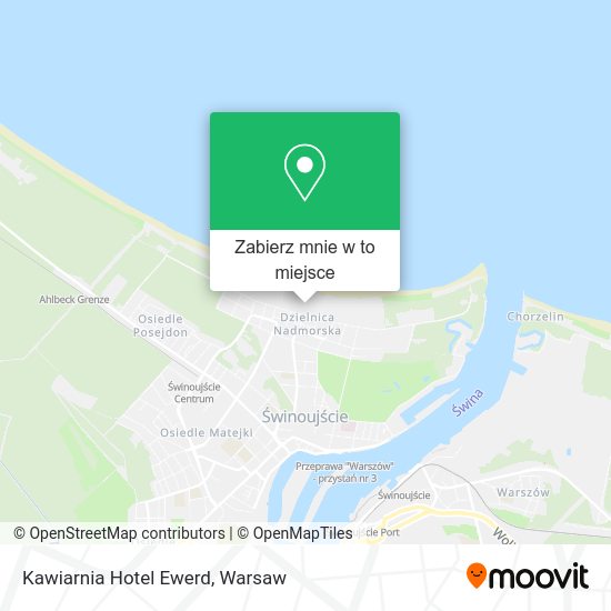 Mapa Kawiarnia Hotel Ewerd