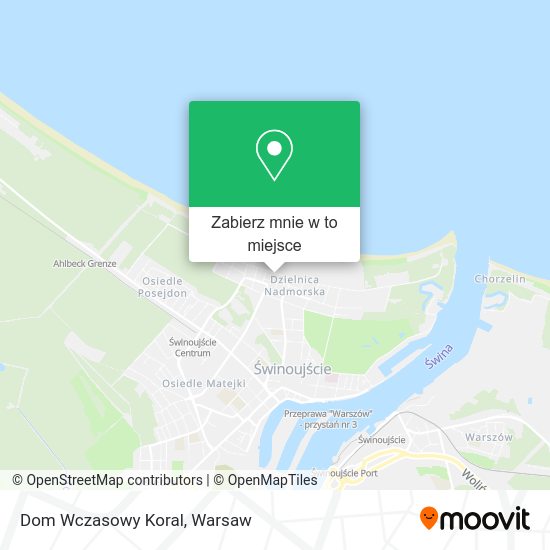 Mapa Dom Wczasowy Koral