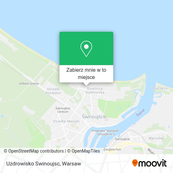 Mapa Uzdrowisko Swinoujsc