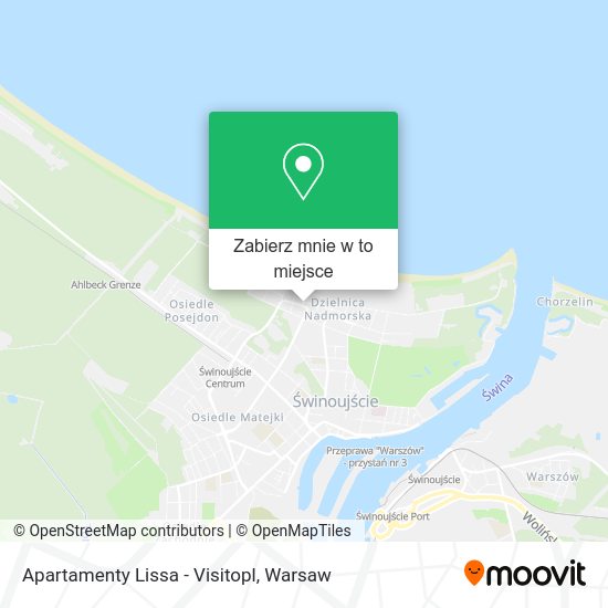 Mapa Apartamenty Lissa - Visitopl