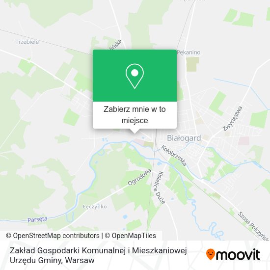 Mapa Zakład Gospodarki Komunalnej i Mieszkaniowej Urzędu Gminy