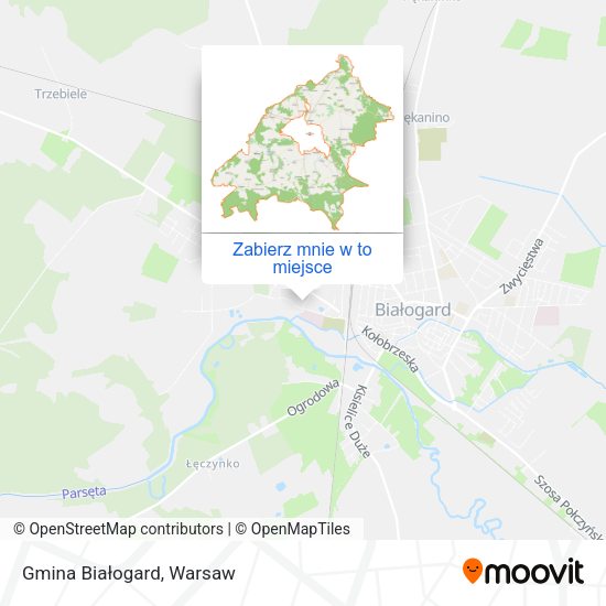 Mapa Gmina Białogard