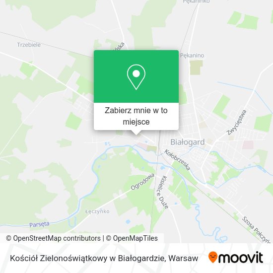 Mapa Kościół Zielonoświątkowy w Białogardzie