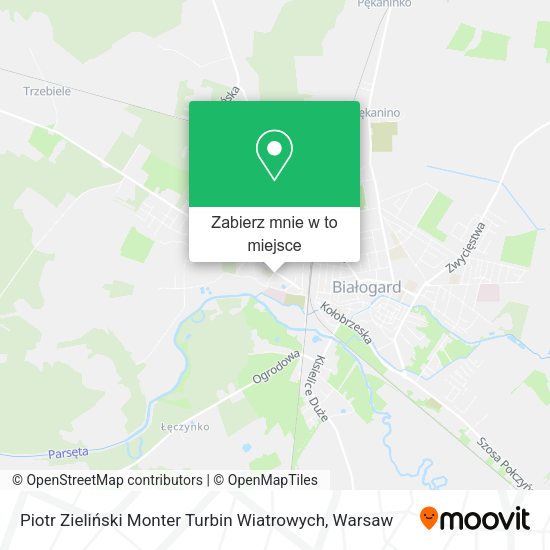 Mapa Piotr Zieliński Monter Turbin Wiatrowych