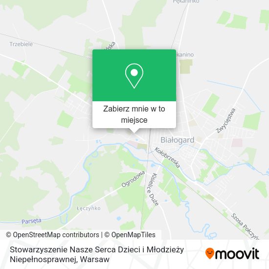 Mapa Stowarzyszenie Nasze Serca Dzieci i Młodzieży Niepełnosprawnej