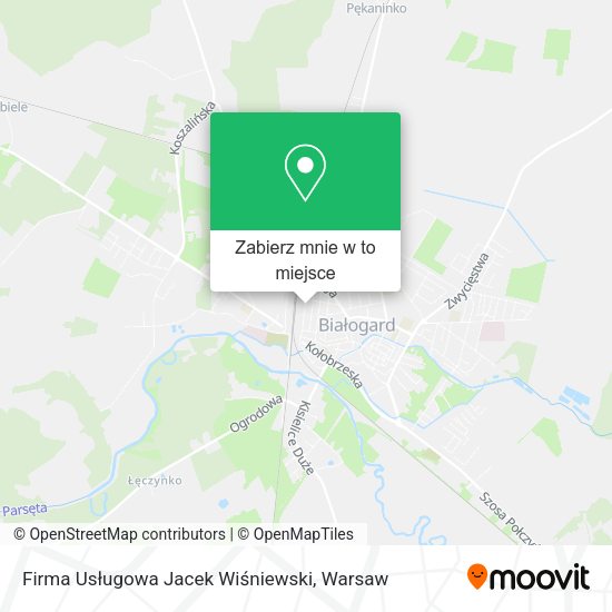 Mapa Firma Usługowa Jacek Wiśniewski