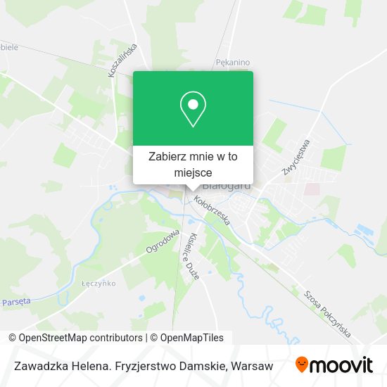 Mapa Zawadzka Helena. Fryzjerstwo Damskie