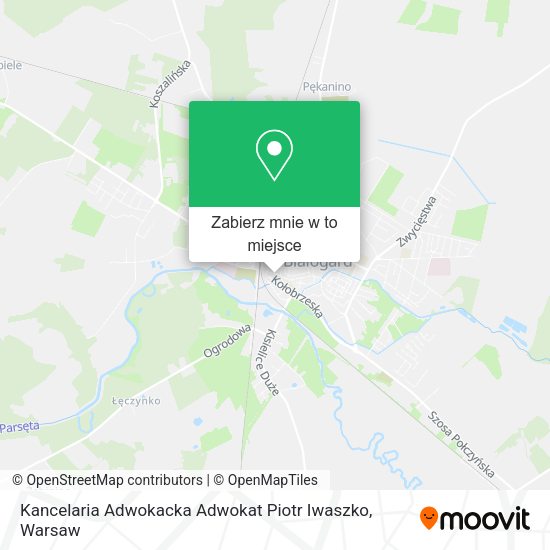 Mapa Kancelaria Adwokacka Adwokat Piotr Iwaszko