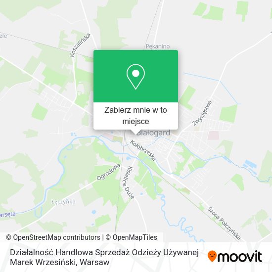 Mapa Działalność Handlowa Sprzedaż Odzieży Używanej Marek Wrzesiński