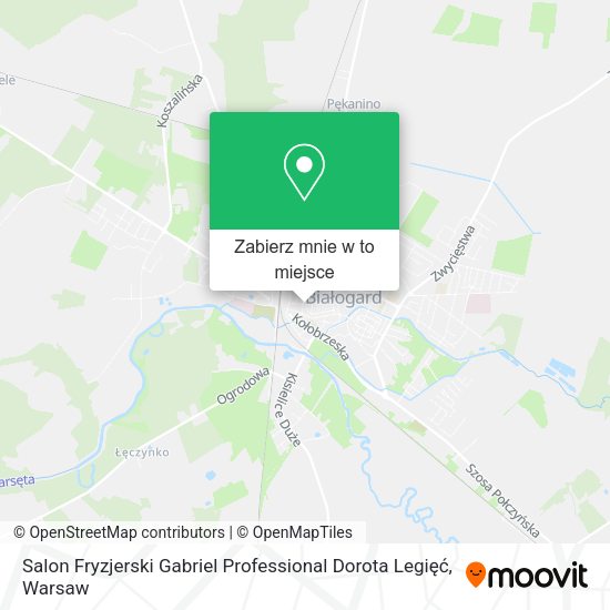 Mapa Salon Fryzjerski Gabriel Professional Dorota Legięć