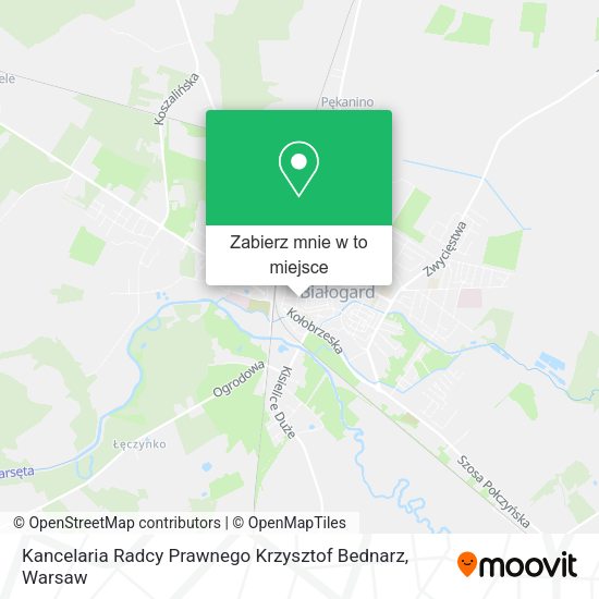 Mapa Kancelaria Radcy Prawnego Krzysztof Bednarz