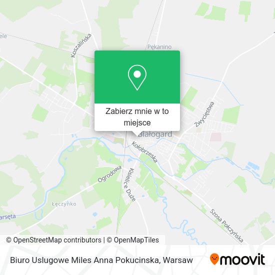 Mapa Biuro Uslugowe Miles Anna Pokucinska