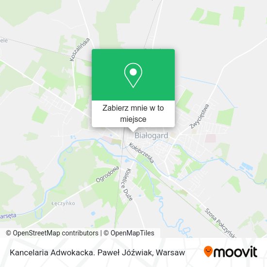 Mapa Kancelaria Adwokacka. Paweł Jóźwiak