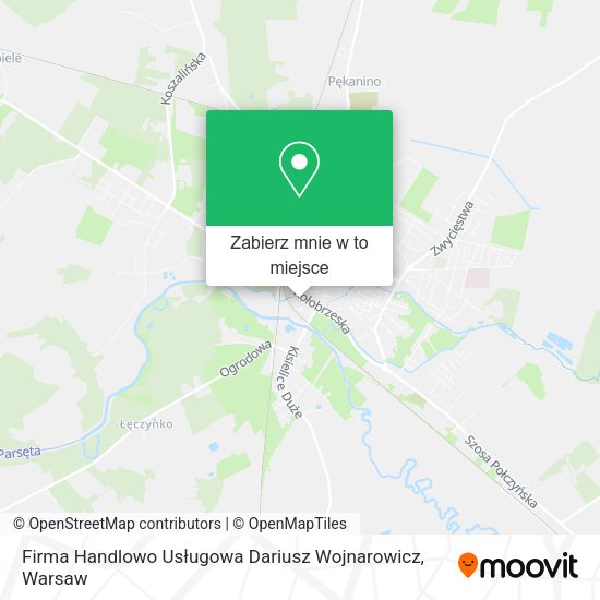 Mapa Firma Handlowo Usługowa Dariusz Wojnarowicz