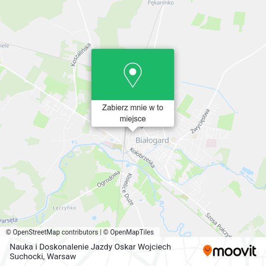 Mapa Nauka i Doskonalenie Jazdy Oskar Wojciech Suchocki