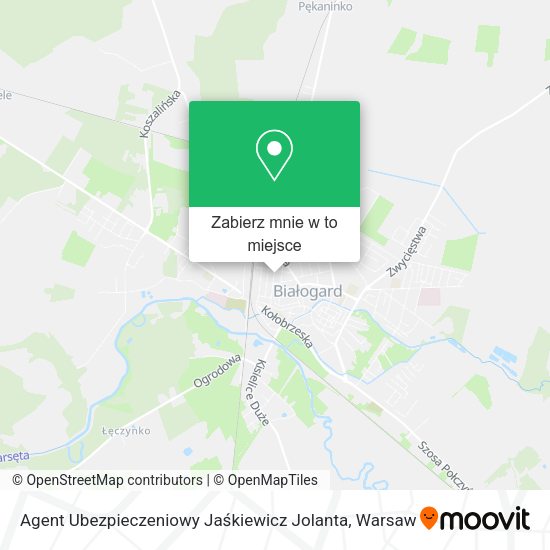 Mapa Agent Ubezpieczeniowy Jaśkiewicz Jolanta