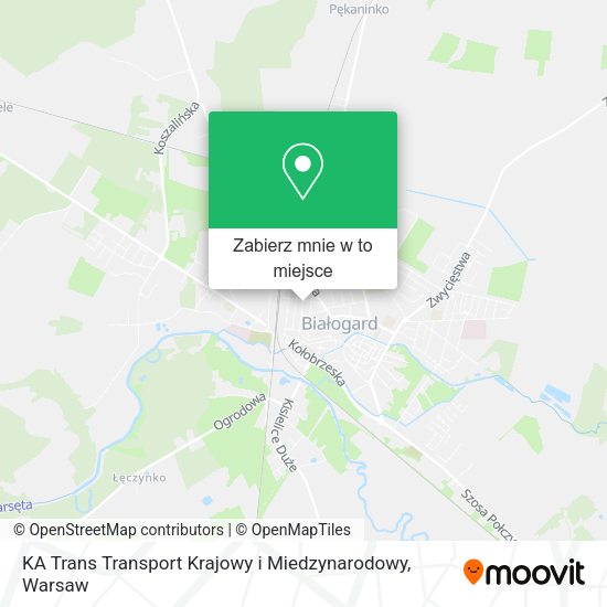 Mapa KA Trans Transport Krajowy i Miedzynarodowy