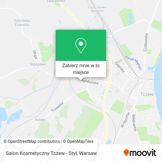 Mapa Salon Kosmetyczny Tczew - Styl