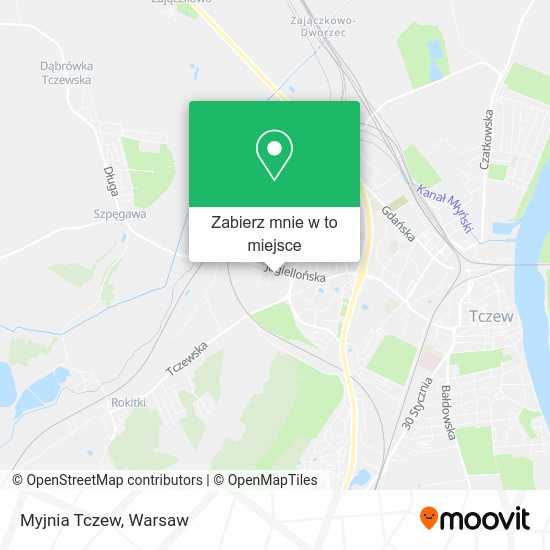 Mapa Myjnia Tczew