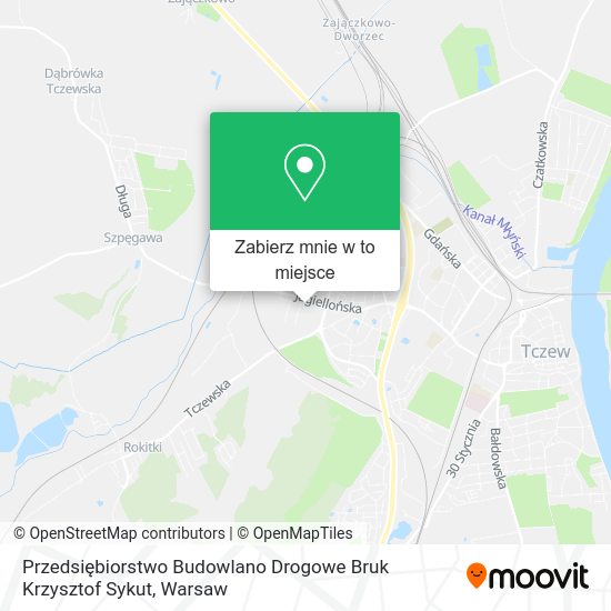 Mapa Przedsiębiorstwo Budowlano Drogowe Bruk Krzysztof Sykut