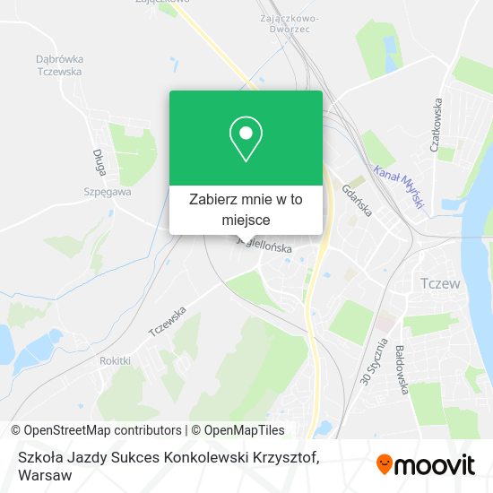 Mapa Szkoła Jazdy Sukces Konkolewski Krzysztof