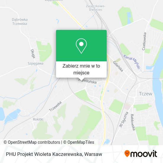 Mapa PHU Projekt Wioleta Kaczerewska