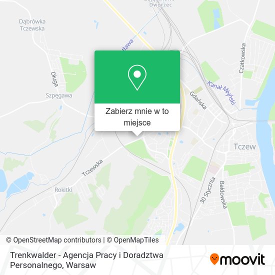 Mapa Trenkwalder - Agencja Pracy i Doradztwa Personalnego