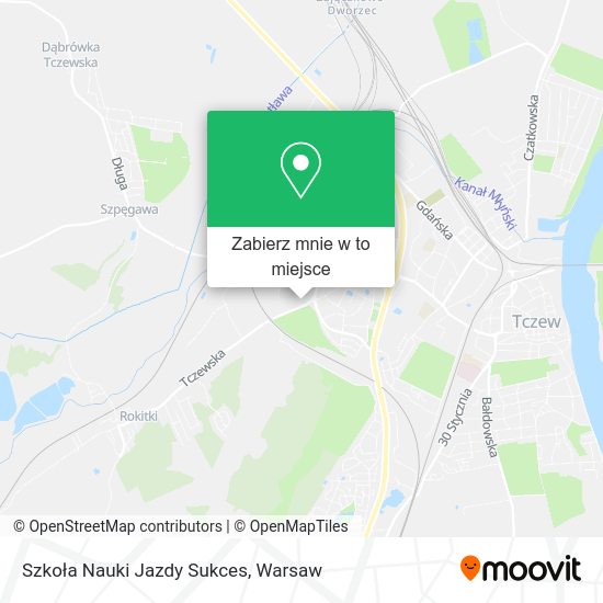 Mapa Szkoła Nauki Jazdy Sukces