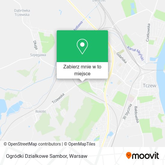 Mapa Ogródki Działkowe Sambor