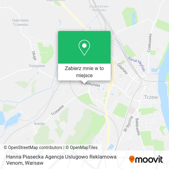 Mapa Hanna Piasecka Agencja Uslugowo Reklamowa Venom