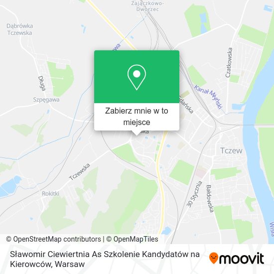 Mapa Sławomir Ciewiertnia As Szkolenie Kandydatów na Kierowców