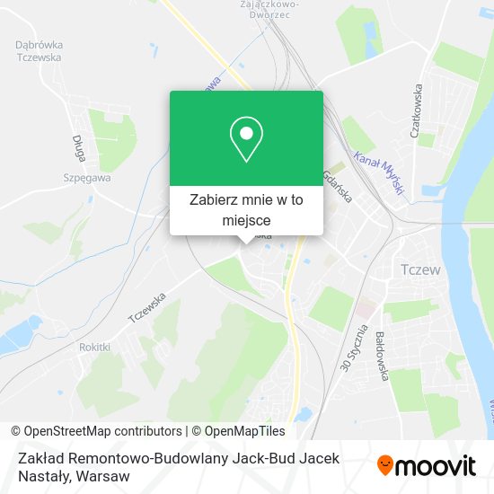 Mapa Zakład Remontowo-Budowlany Jack-Bud Jacek Nastały