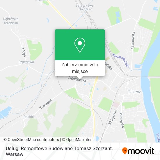 Mapa Usługi Remontowe Budowlane Tomasz Szerzant